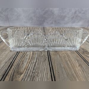 Shannon Crystal 24% Lead Crystal Knife Flatware Holder For Buffet Events